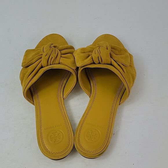 Tory Burch Annabelle Bow Top Mustard Women's Slide - Picture 10 of 14